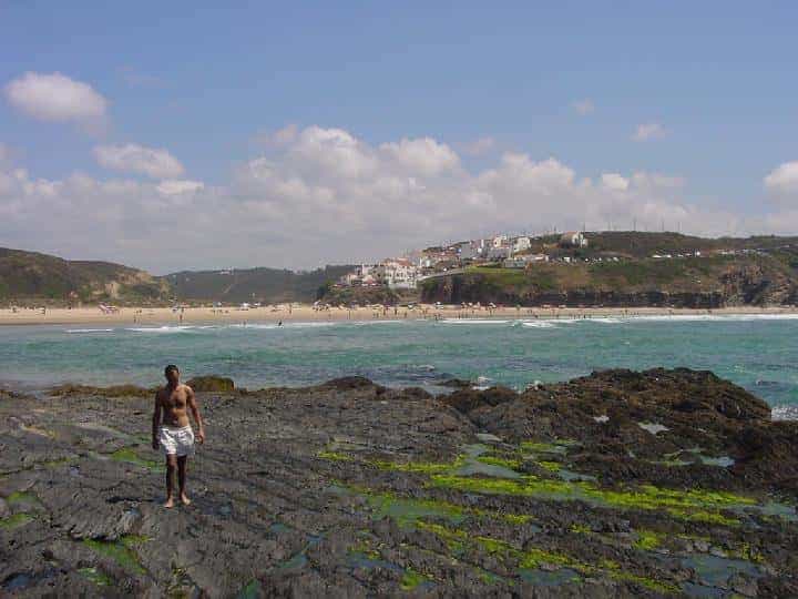 Odeceixe - Strand vom Meer aus